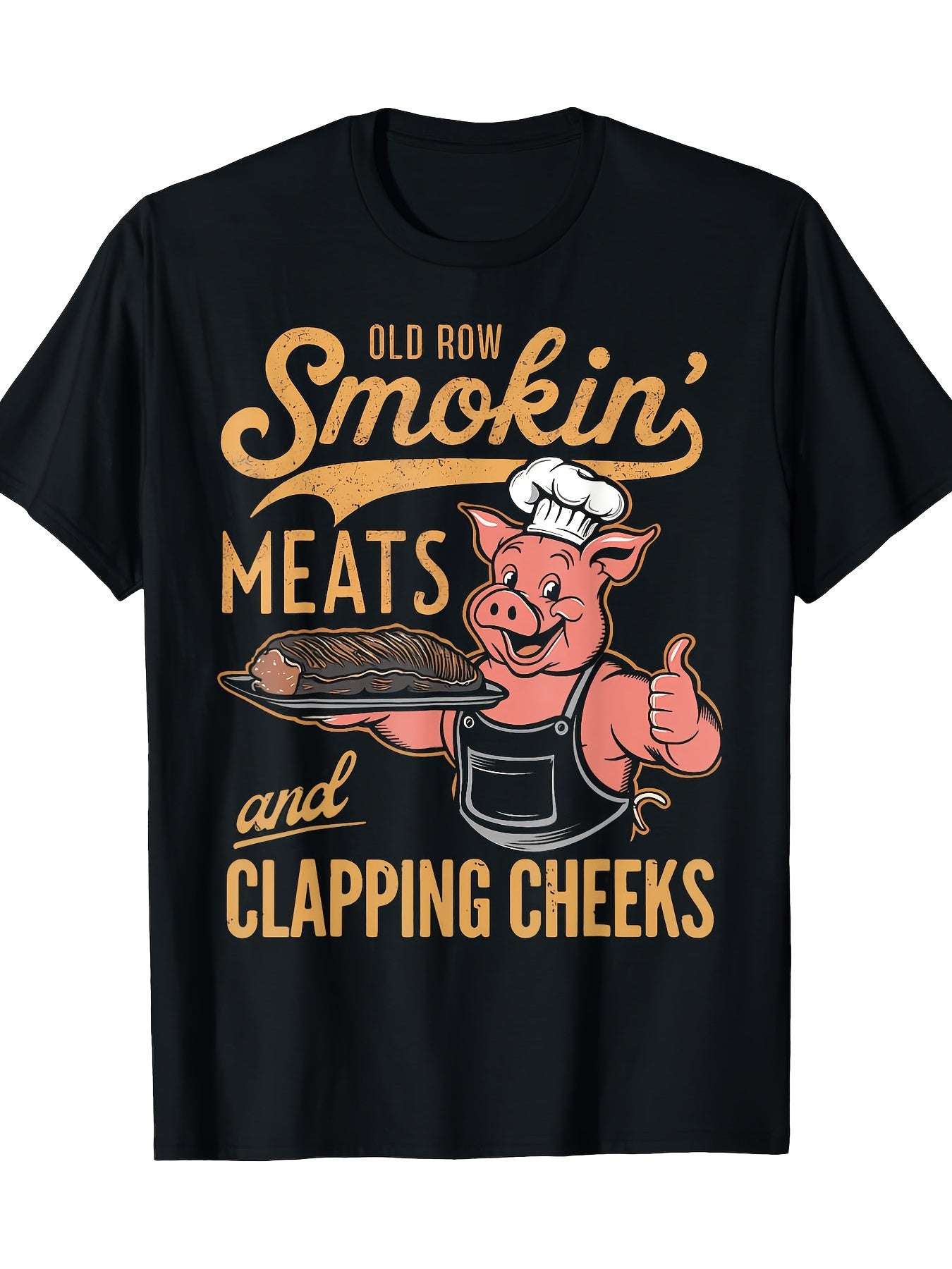 Smoked Pork Ribs And Funny Face Slapping Barbecue T-shirt, Men's T-shirt - Funny Ask Tees