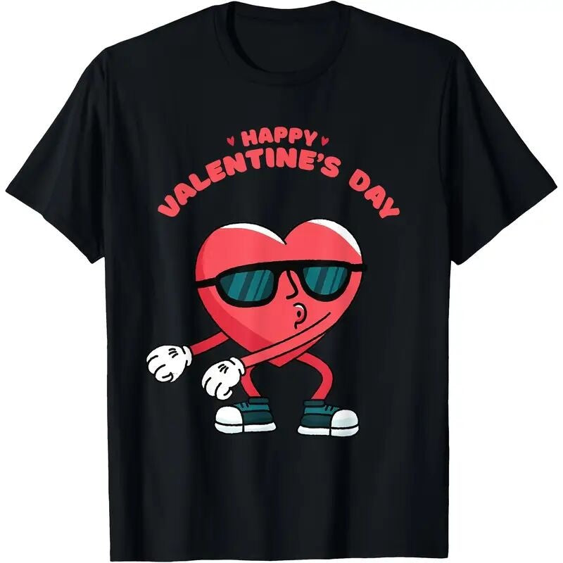 Love Valentine'S Day T-Shirt, Couple T-Shirt, Couple Christmas, Fashion Casual T-Shirt, Short-Sleeved T-Shirt - Funny Ask Tees