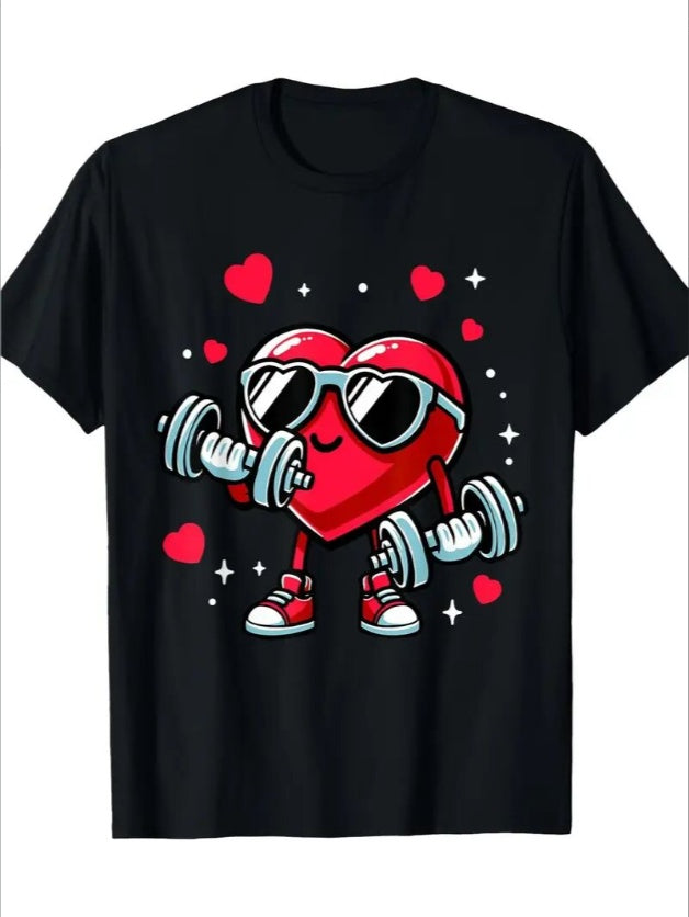 Love Valentine'S Day T-Shirt, Couple T-Shirt, Couple Christmas, Fashion Casual T-Shirt, Short-Sleeved T-Shirt - Funny Ask Tees