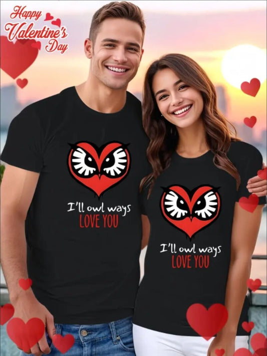 Love Valentine'S Day T-Shirt, Couple T-Shirt, Couple Christmas, Fashion Casual T-Shirt, Short-Sleeved T-Shirt - Funny Ask Tees