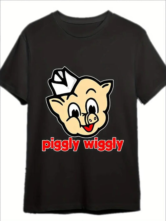 Piggly Wiggly T-shirt Men's Short-sleeved Funny Pattern T-shirt - Funny Ask Tees