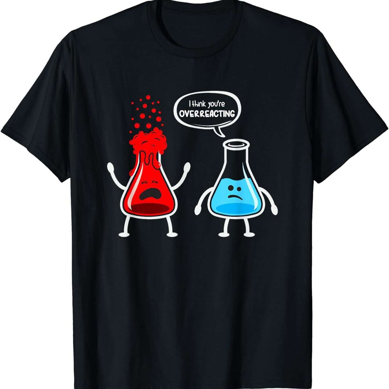 Funny Cartoon Chemical Bottle Pattern Men's Elastic Short Sleeved Round Neck T-shirt, Summer Outdoor - Funny Ask Tees