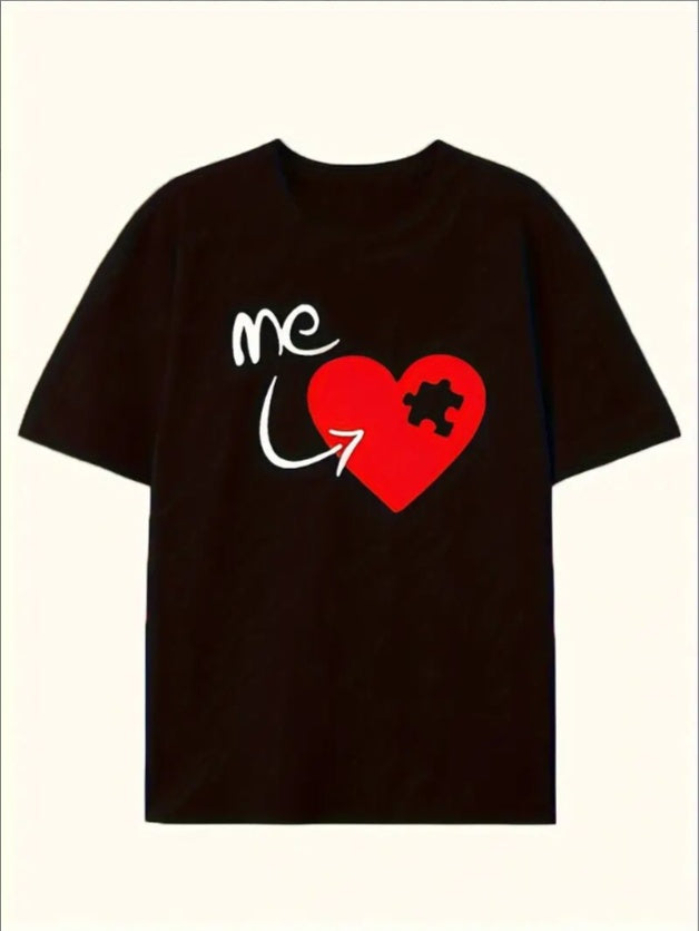 Love Valentine'S Day T-Shirt, Couple T-Shirt, Couple Christmas, Fashion Casual T-Shirt, Short-Sleeved T-Shirt - Funny Ask Tees